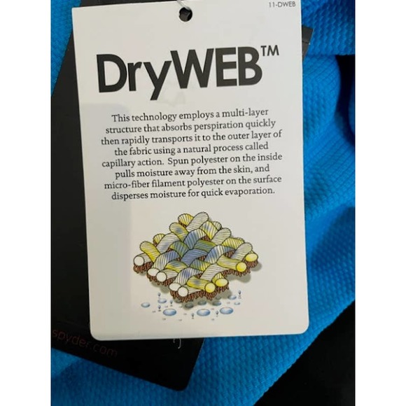Spyder Kids Boys' Pump Dry W.E.B™ Crew Thermal Shirt Size XL (18 Big Boy… - Picture 4 of 5
